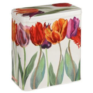 Flowers Large Rectangular Storage Tin