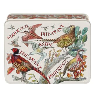 Game Birds Deep Rectangular Tin