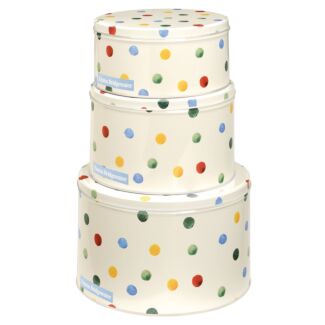 Polka Dots Set of Three Round Cake Tins