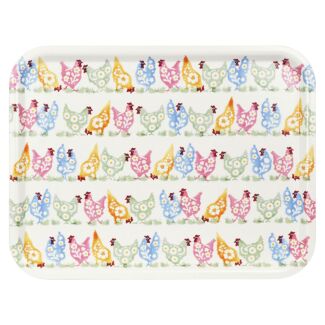 Spring Chicken Birch Rectangular Tray
