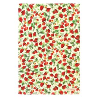 Fruits Strawberries Tea Towel