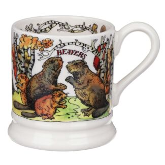 In The Woods Beavers Half Pint Mug