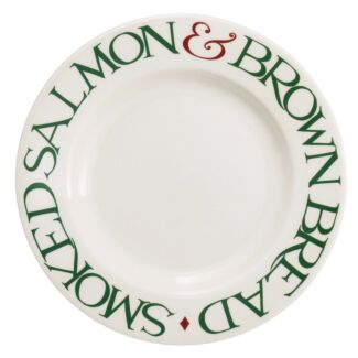 Christmas Toast Smoked Salmon 8 1/2 Inch Plate
