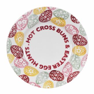 Easter Eggs Hot Cross Buns 8 1/2 Inch Plate