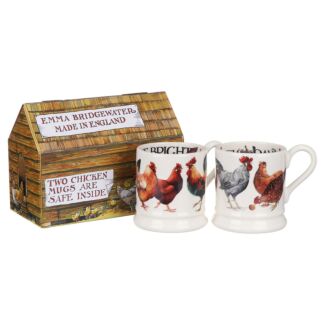 Rise & Shine Set of 2 Half Pint Mugs Boxed