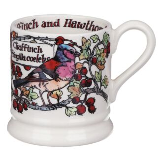 Birds In The Hedgerow Hawthorn & Chaffinch Half Pint Mug