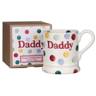 Polka Dot Daddy Half Pint Boxed Mug