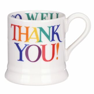 Rainbow Toast Thank You Half Pint Mug