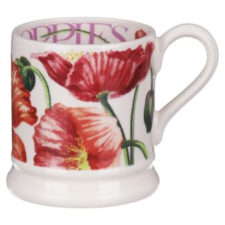 Flowers Red Poppy Half Pint Mug