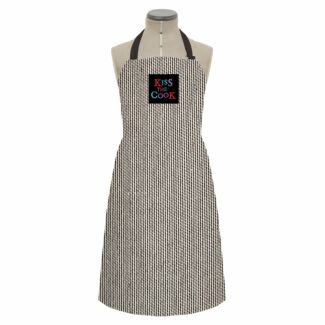Kiss The Cook Thin Striped Apron