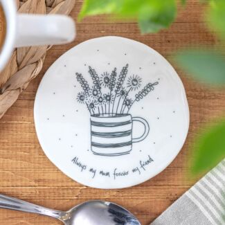 Always My Mum’ Flowers In Mug Coaster
