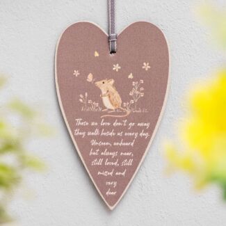 Meadow Friends Mouse Heart Tag