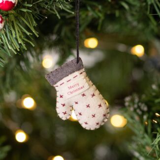 Christmas Felt Hanging Mitten