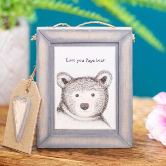 ‘Love You Papa Bear’ Wooden Sign