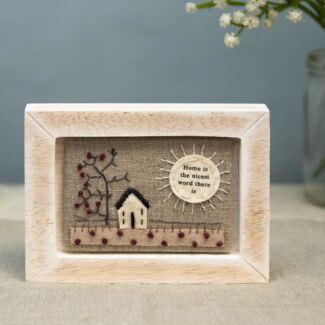 ‘Home Is The Nicest’ Embroidered Picture Frame