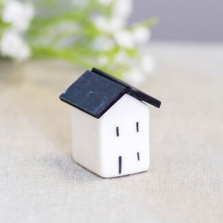 Porcelain House With Wooden Roof