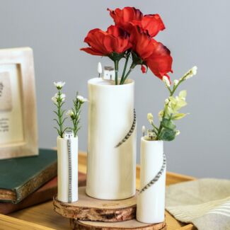 Set of 3 House Vases