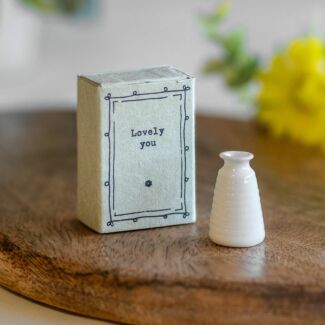 'Lovely You' Matchbox Vase