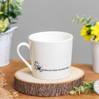 'Coffee And Friends The Perfect Blend' Wobbly Mug