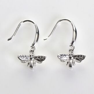 Silver Plated Honey Bee Earrings