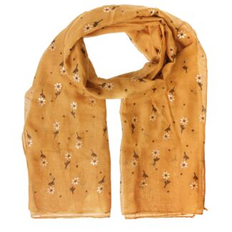 Ditsy Floral Mustard Boxed Scarf