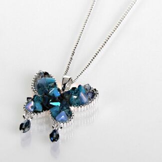 Silver Plated Boho Chic Butterfly Necklace