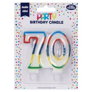 70th Birthday Candle