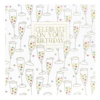 Hey Fresco ‘Champagne Stars’ Birthday Card