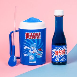 Slush Puppie Making Cup and Blue Raspberry Syrup