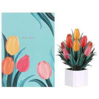 Mini Flora ‘Assorted Tulips’ Bouquet Card