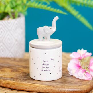 ‘Send With Love’ Ceramic Elephant Money Pot