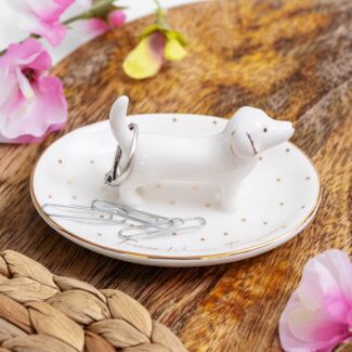 Top Dog Teenie Weenie Dachshund Ring Dish