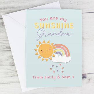 Personalised 'You Are My Sunshine' Card