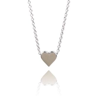 Single Heart Boxed Silver Necklace 