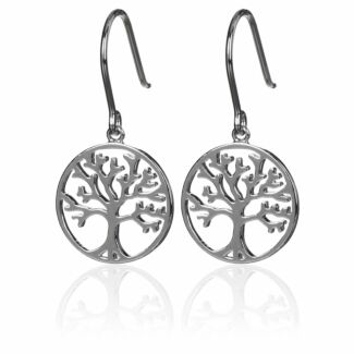 Tree Of Life Boxed Silver Earrings