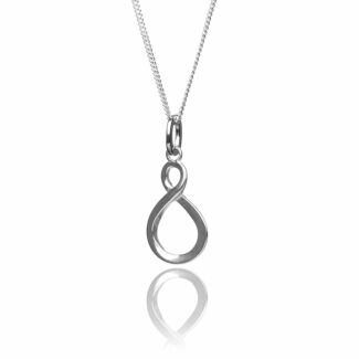 Infinity Loop Boxed Silver Pendant 