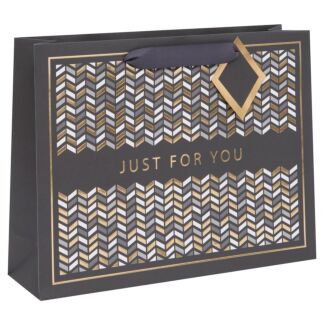 Geo Chevron Landscape Large Gift Bag