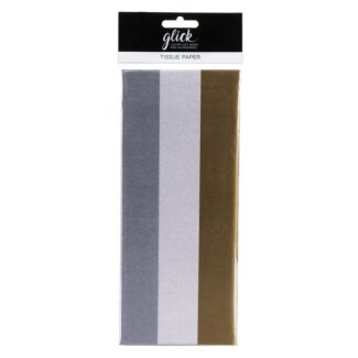 Silver, White & Gold Tissue Paper Multipack