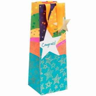 Paper Salad Congrats Star Extra Large Bottle Gift Bag