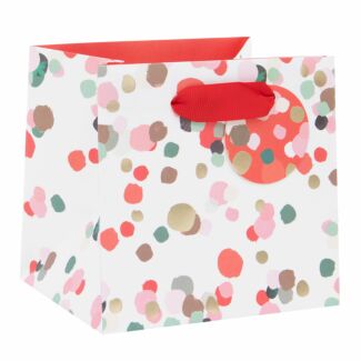 Stephanie Dyment White Christmas Glow Small Christmas Gift Bag