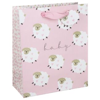 Stephanie Dyment Sheep Pink Large Gift Bag