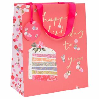 Stephanie Dyment Rainbow Cake Large Birthday Gift Bag