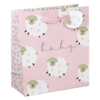 Stephanie Dyment Sheep Pink Medium Gift Bag