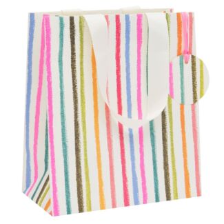 Multi Stripes Medium Gift Bag