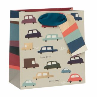 Quirky Cars Small Gift Bag