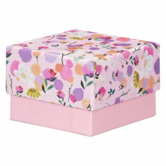 Pink Scattered Flowers Medium Gift Box