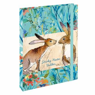 Kissing Hares Sticky Notes Folder
