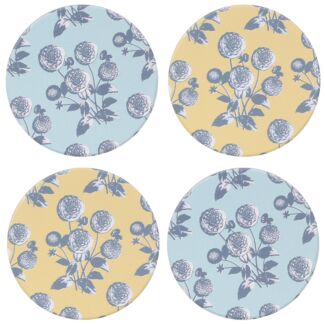 Dahlia Set of Four Coasters