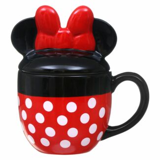 Minnie Mouse Shaped Mug with Lid