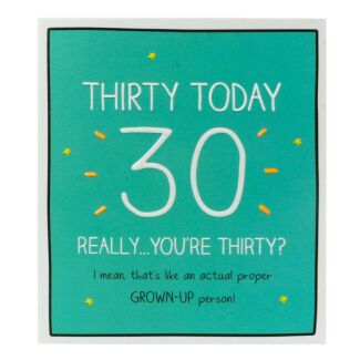 30 Today Birthday Card